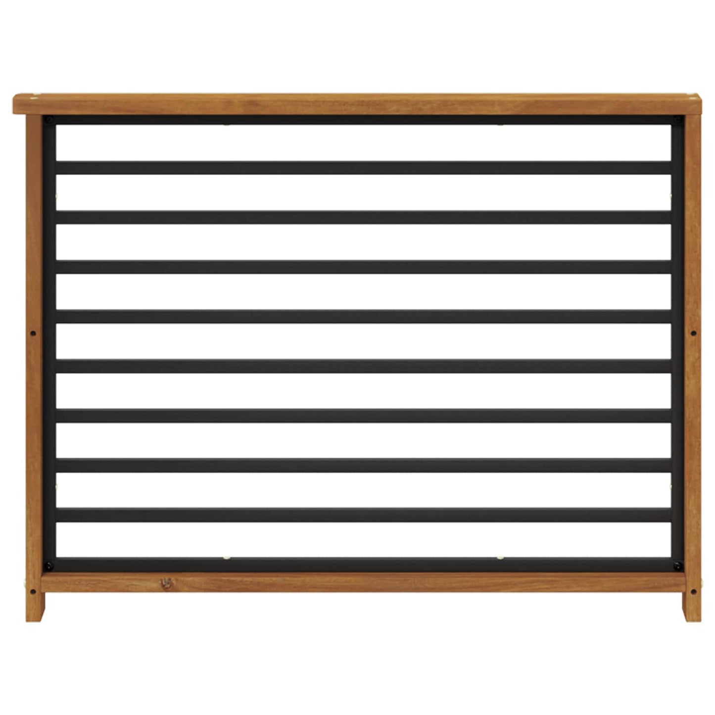 Armlene 2 stk. Naturlig 80 x 6 x 61 cm Solid akasietre
