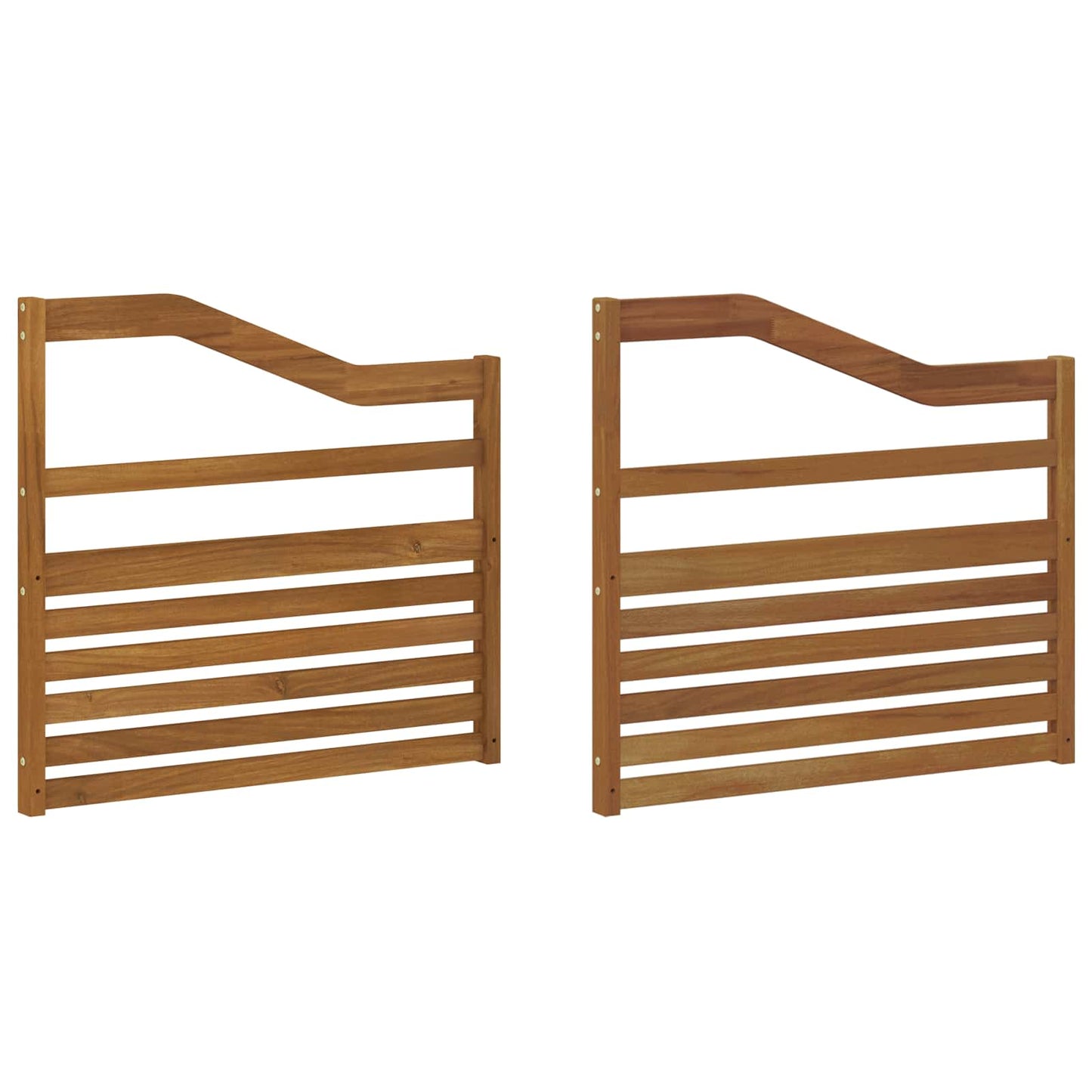 Armlener 2 pcs Brun 79 x 4 x 73 cm Konstruert tre