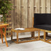 Utendørs Stolbenk Naturlig 79 x 43 x 37 cm Solid akasietre