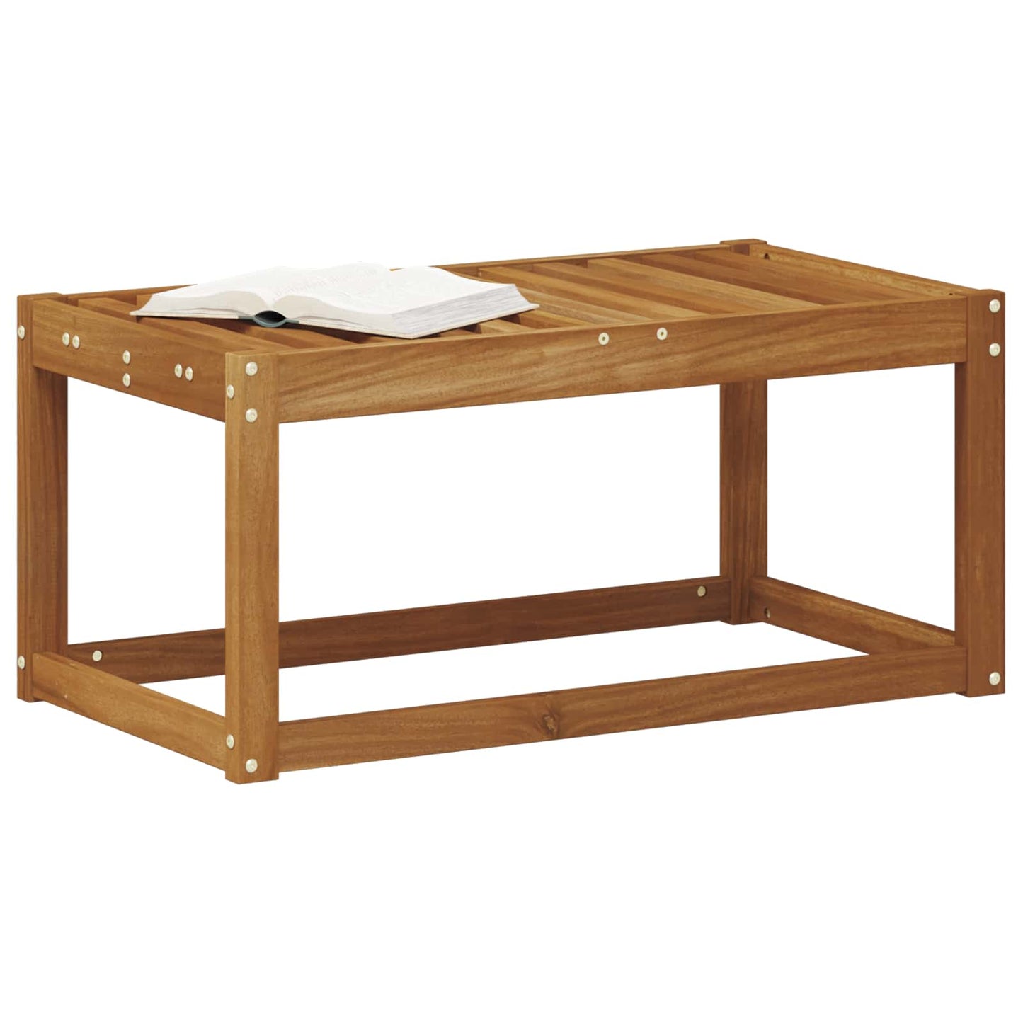 Utendørs Stolbenk Naturlig 79 x 43 x 37 cm Solid akasietre