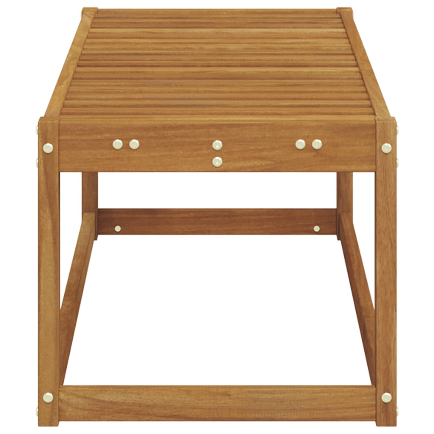 Utendørs Krakk Benk Naturlig 115 x 43 x 37 cm Solid akasietre