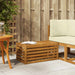 Utendørs Krakk Benk Naturlig 79 x 43 x 37 cm Solid akasietre