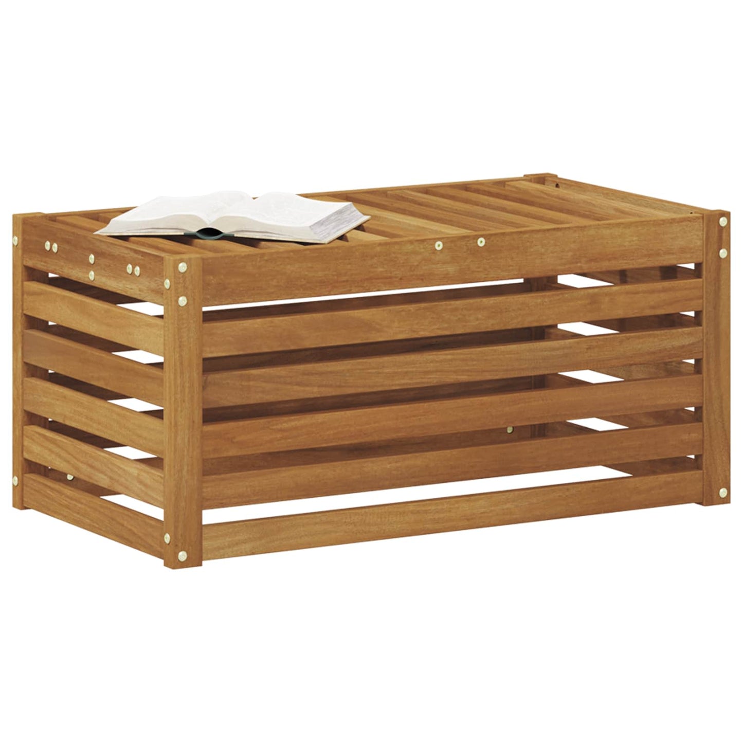 Utendørs Krakk Benk Naturlig 79 x 43 x 37 cm Solid akasietre