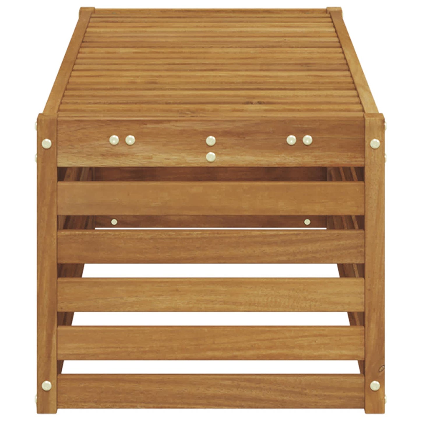 Utendørs Krakk Benk Naturlig 115 x 43 x 37 cm Solid akasietre