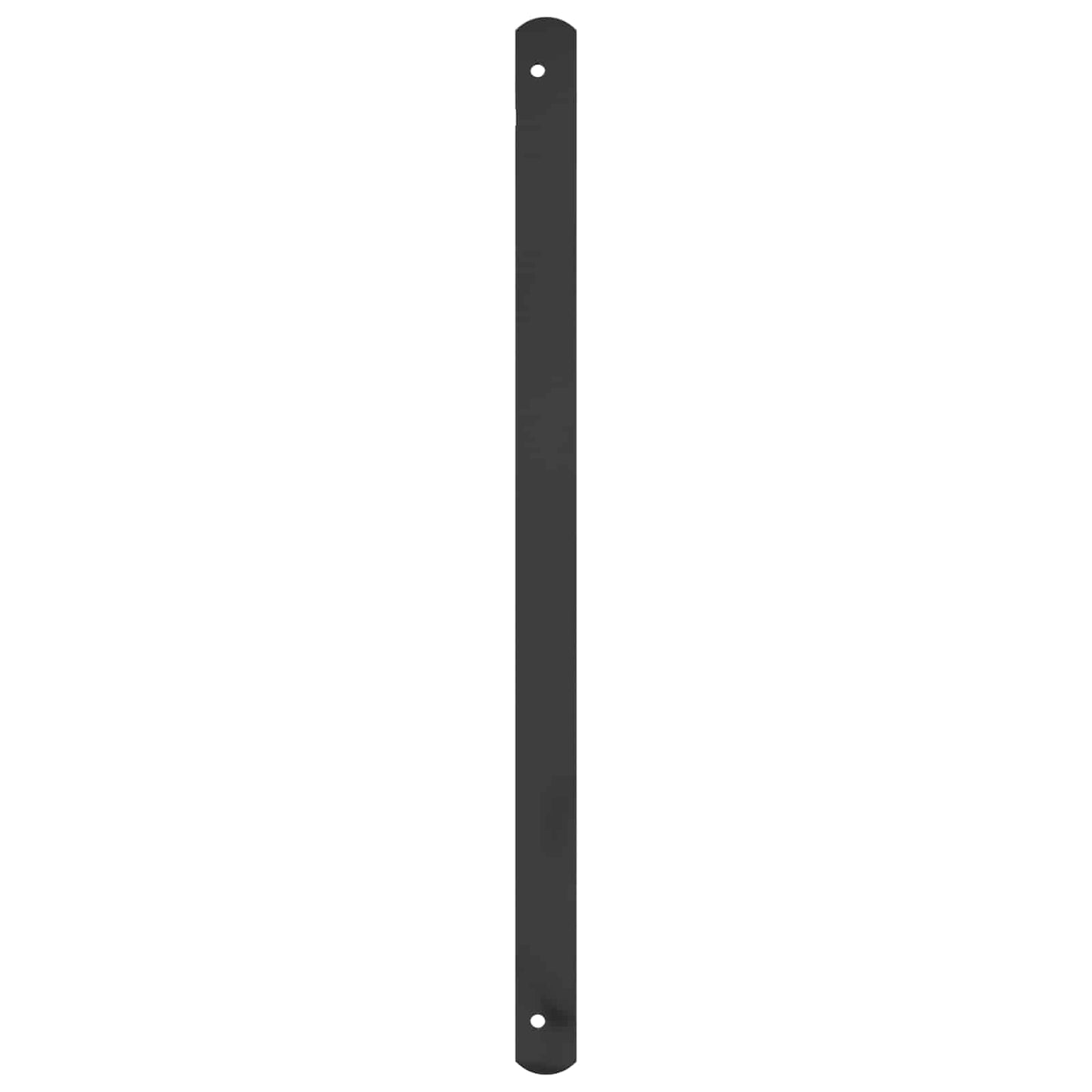 Vindu Gitter 175 x 60 cm Pulverlakkert stål Svart