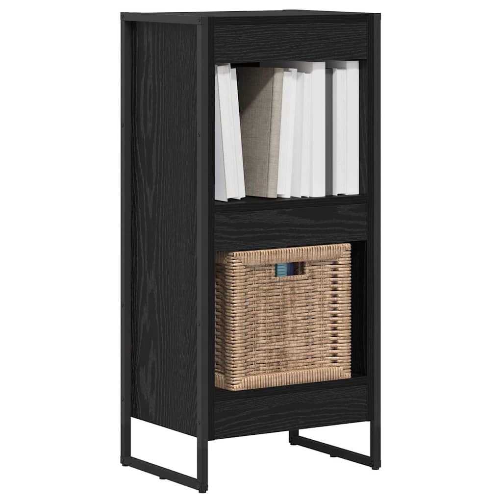 Bokskap Svart Eik 40 x 30 x 86,5 cm Konstruert tre