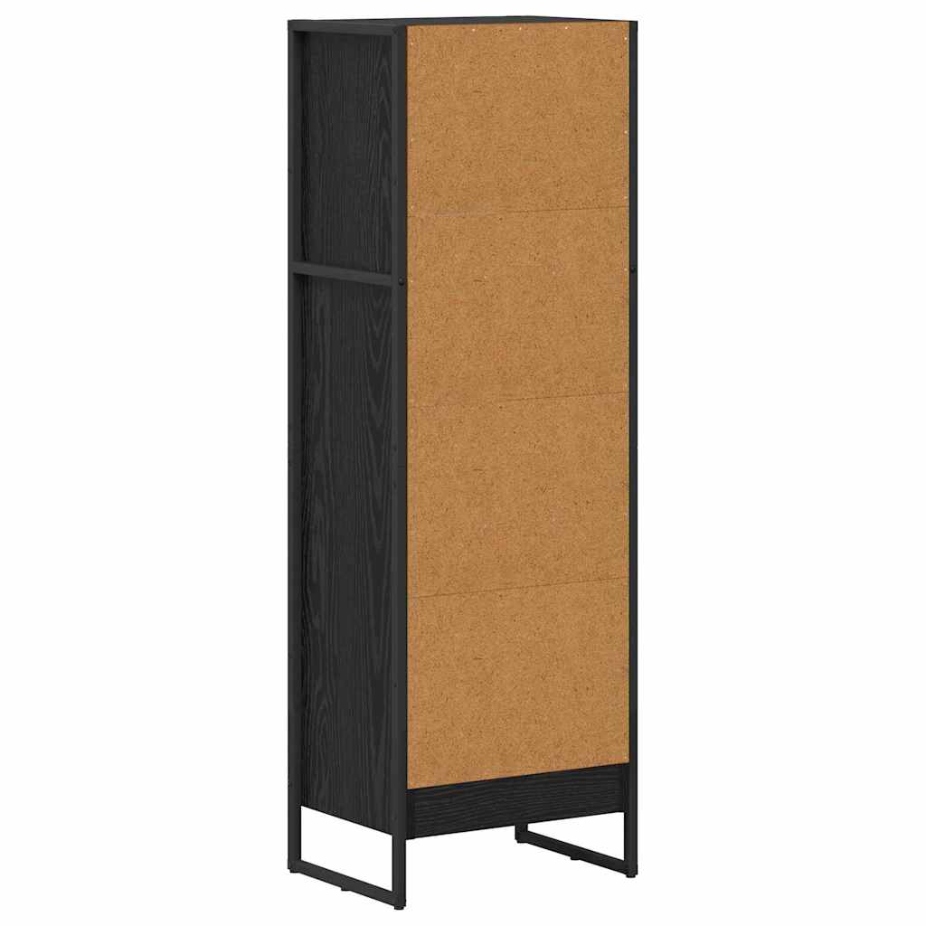 Bokskap Svart Eik 40 x 30 x 121 cm Konstruert tre