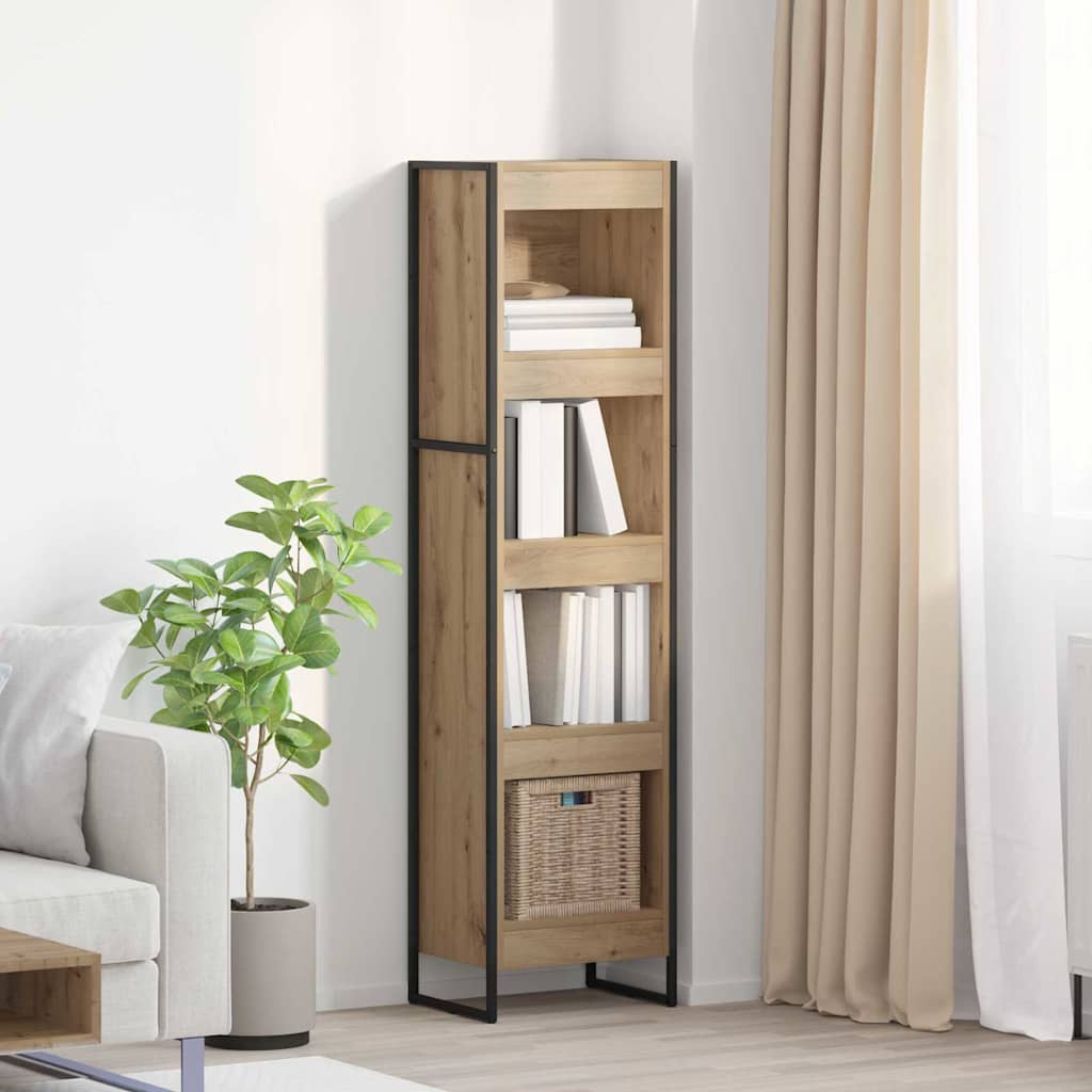 Bokskap Kunstnerisk Eik 40 x 30 x 155 cm Konstruert tre