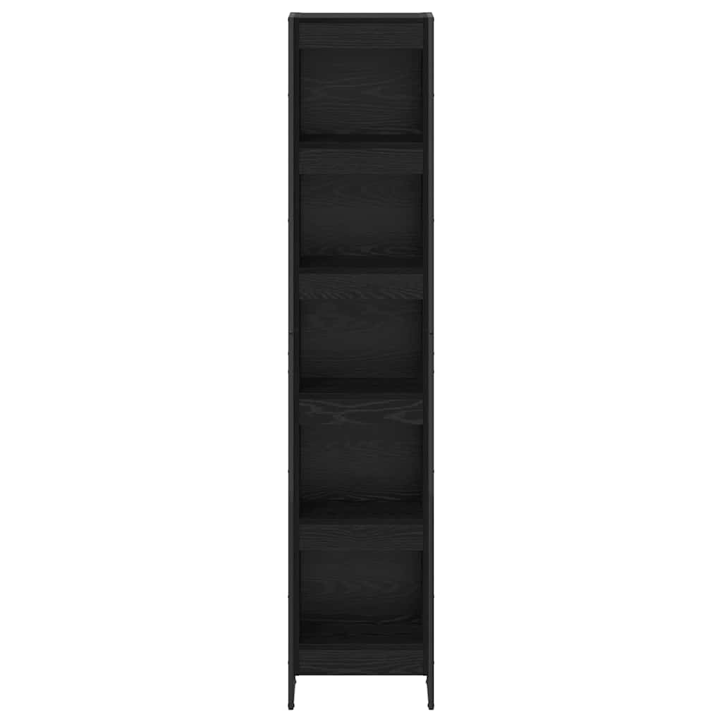 Bokskap Svart Eik 40 x 30 x 189,5 cm Konstruert tre