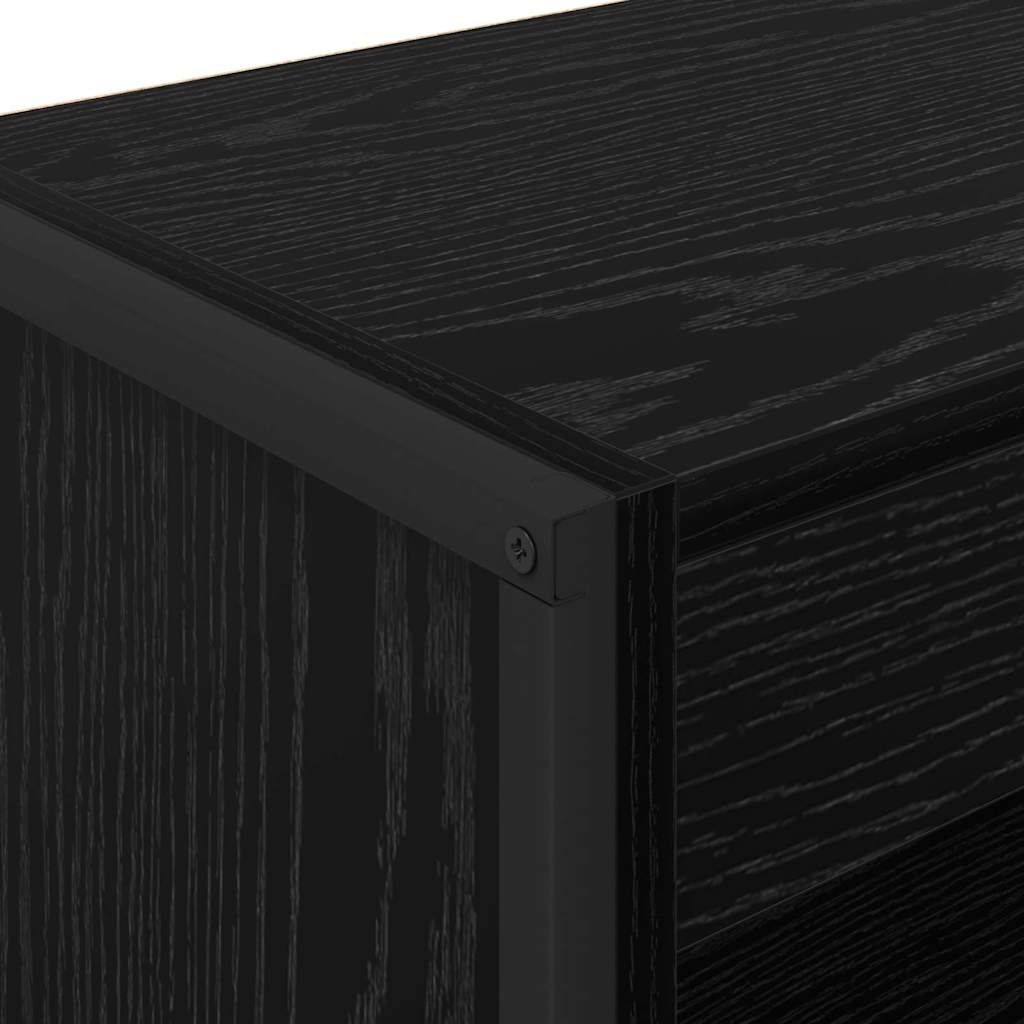 Bokskap Svart Eik 60 x 30 x 86,5 cm Konstruert tre