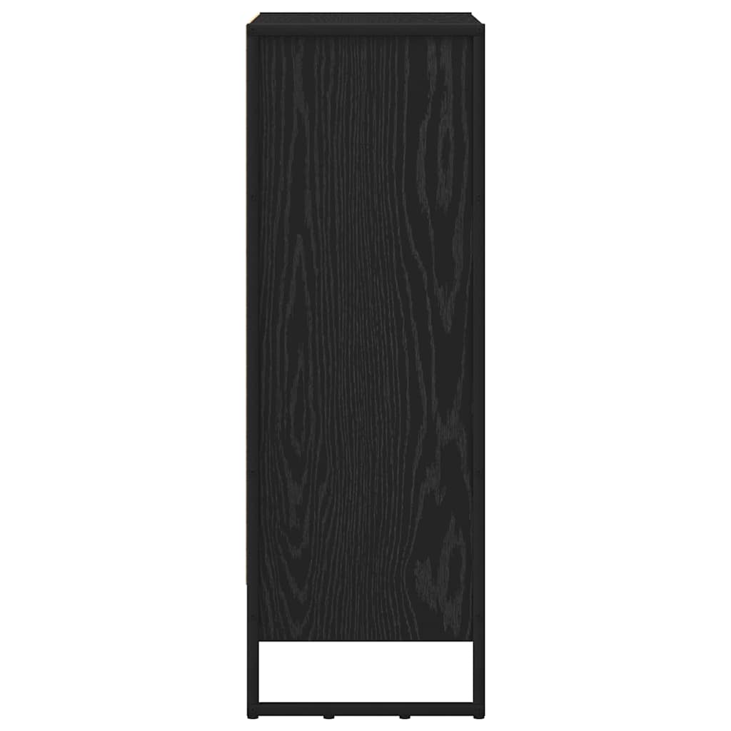 Bokskap Svart Eik 60 x 30 x 86,5 cm Konstruert tre