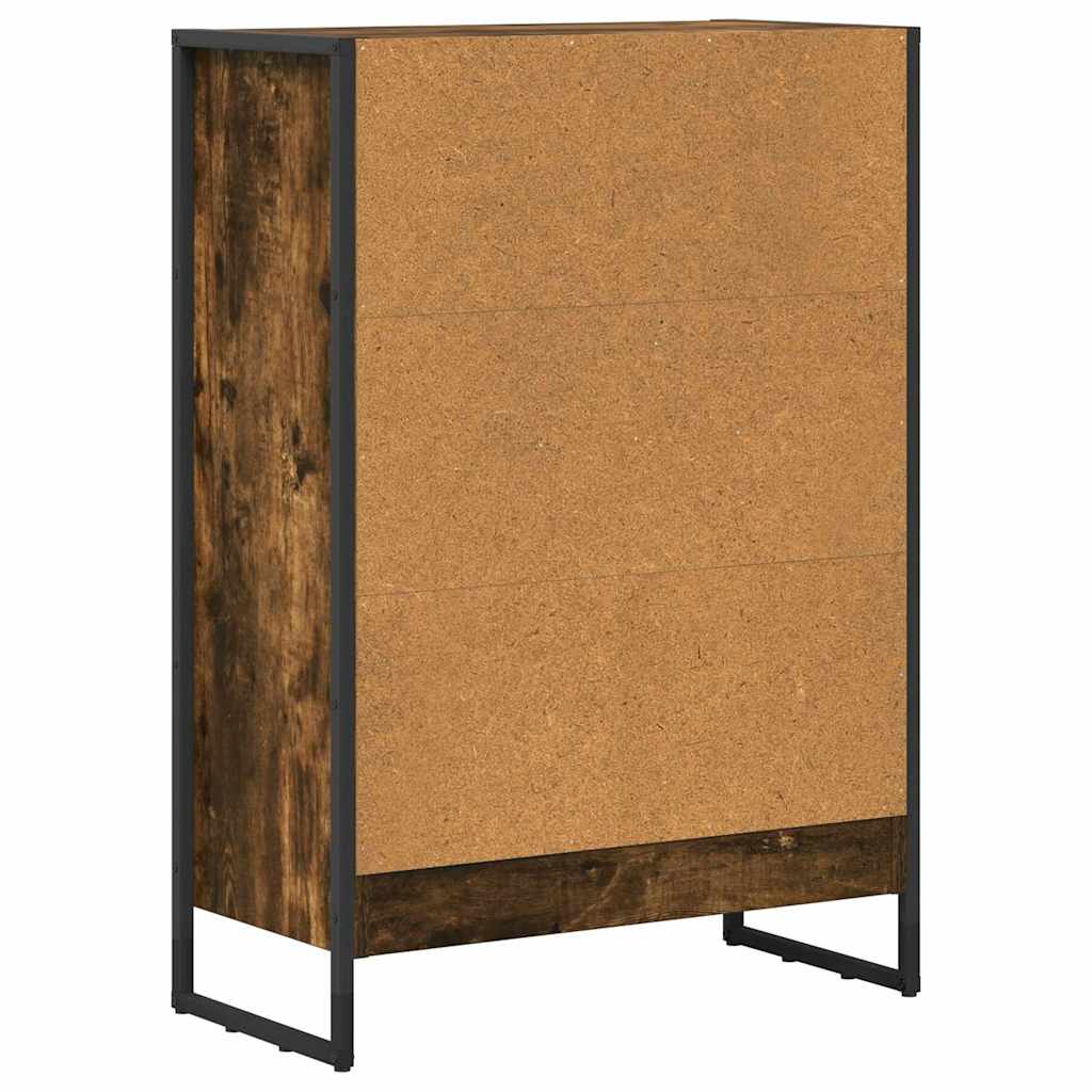 Bokskap Røyk Eik 60 x 30 x 86,5 cm Konstruert tre