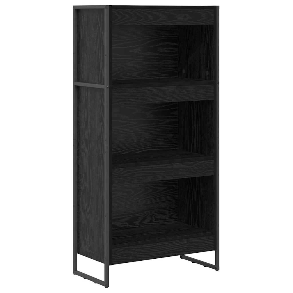 Bokskap Svart Eik 60 x 30 x 121 cm Konstruert tre