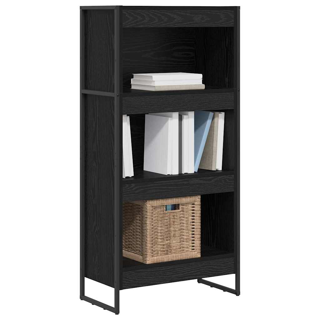 Bokskap Svart Eik 60 x 30 x 121 cm Konstruert tre