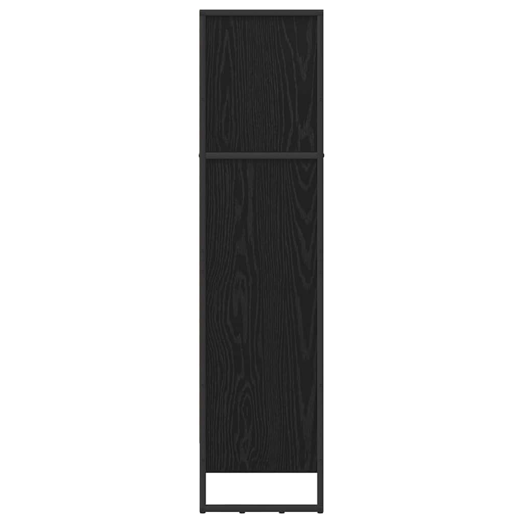 Bokskap Svart Eik 60 x 30 x 121 cm Konstruert tre