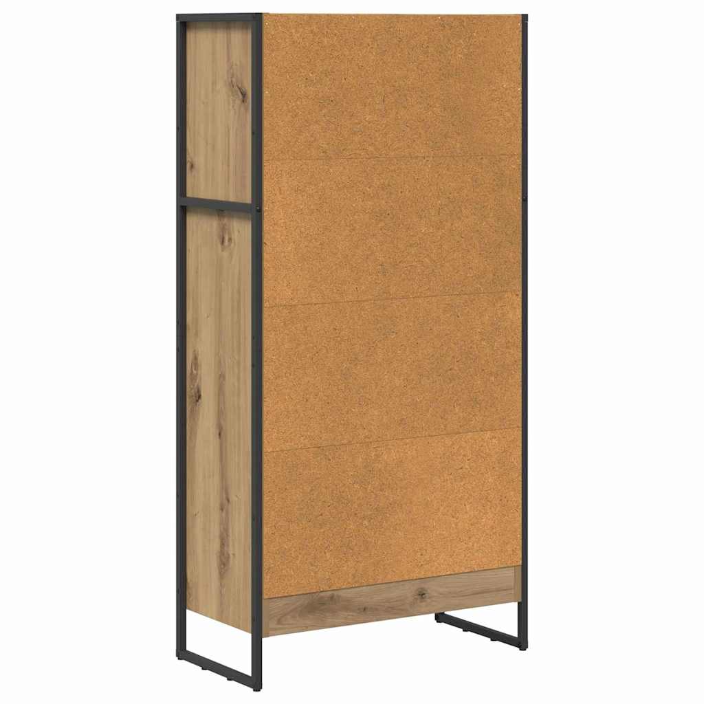 Bokskap Kunstnerisk Eik 60 x 30 x 121 cm Konstruert tre