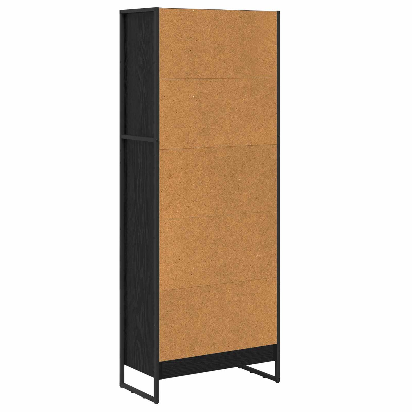 Bokskap Svart Eik 60 x 30 x 155 cm Konstruert tre