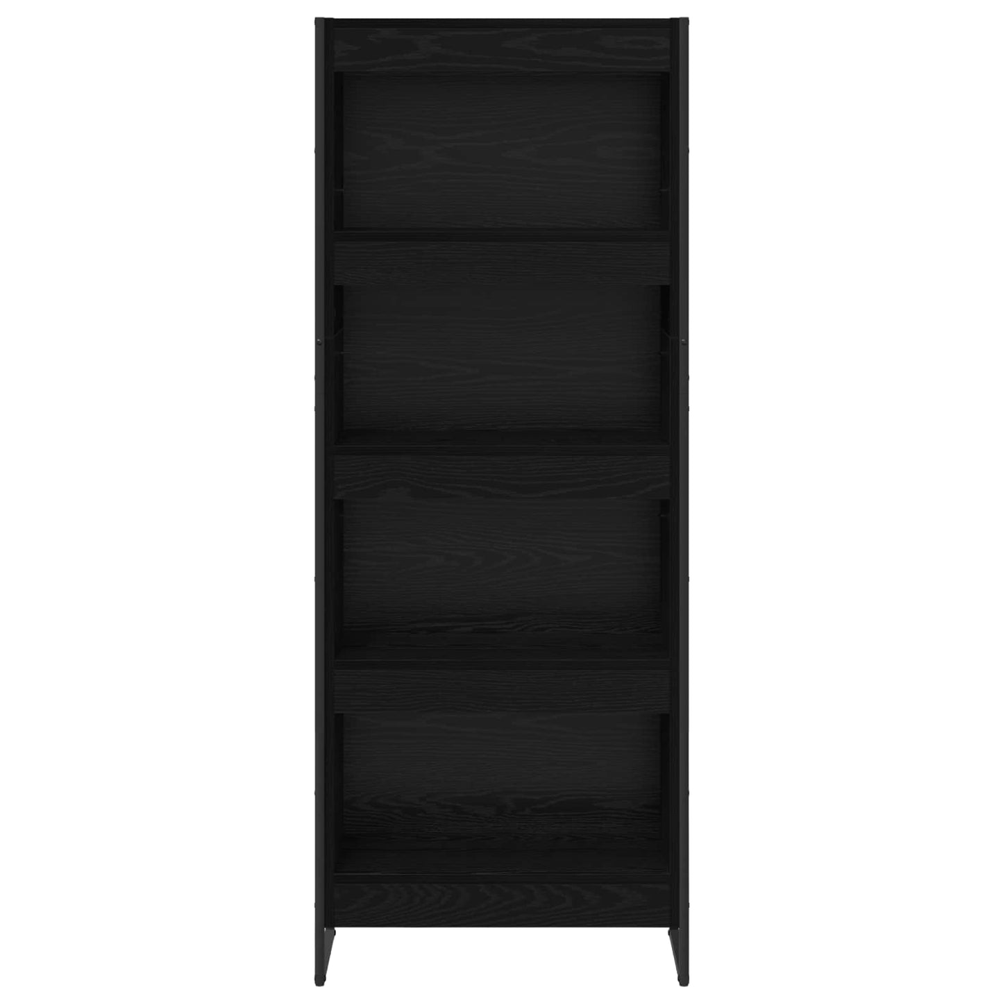 Bokskap Svart Eik 60 x 30 x 155 cm Konstruert tre