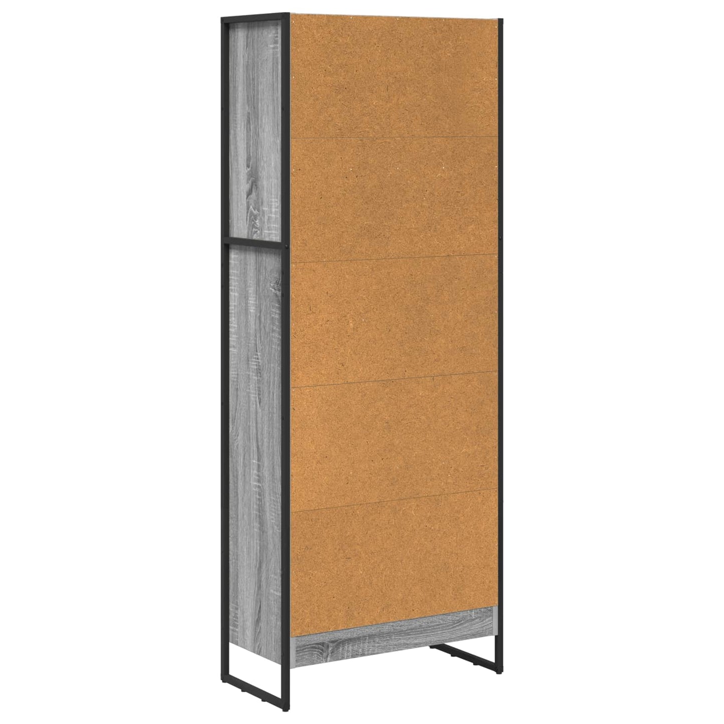 Bokskap Grå Sonoma 60 x 30 x 155 cm Konstruert tre