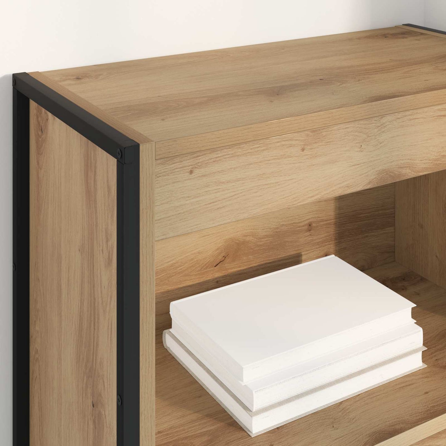 Bokskap Kunstnerisk Eik 60 x 30 x 155 cm Konstruert tre