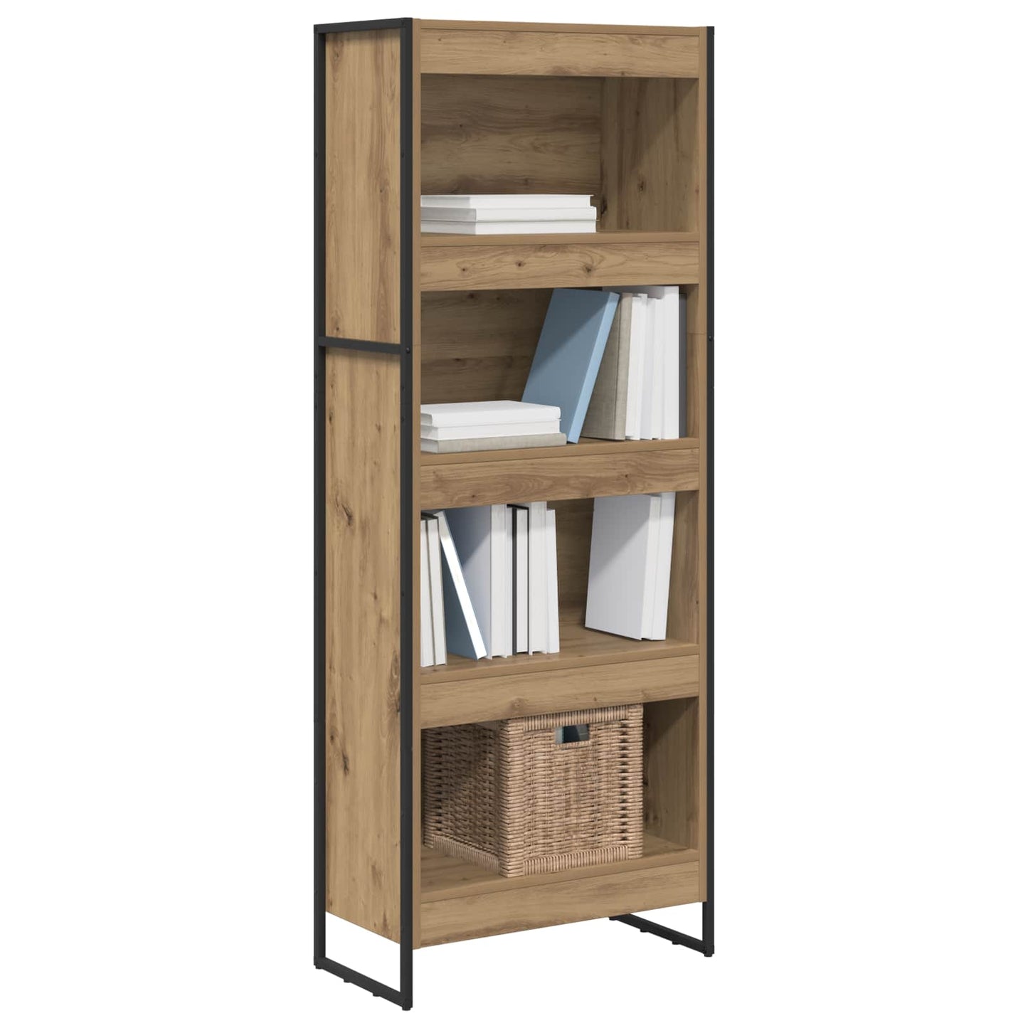 Bokskap Kunstnerisk Eik 60 x 30 x 155 cm Konstruert tre