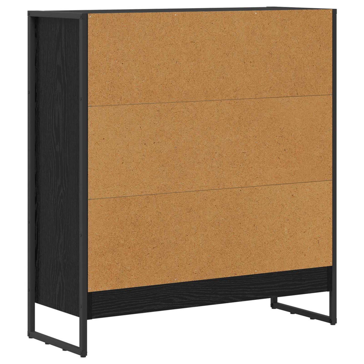 Bokskap Svart Eik 80 x 30 x 86,5 cm Konstruert tre