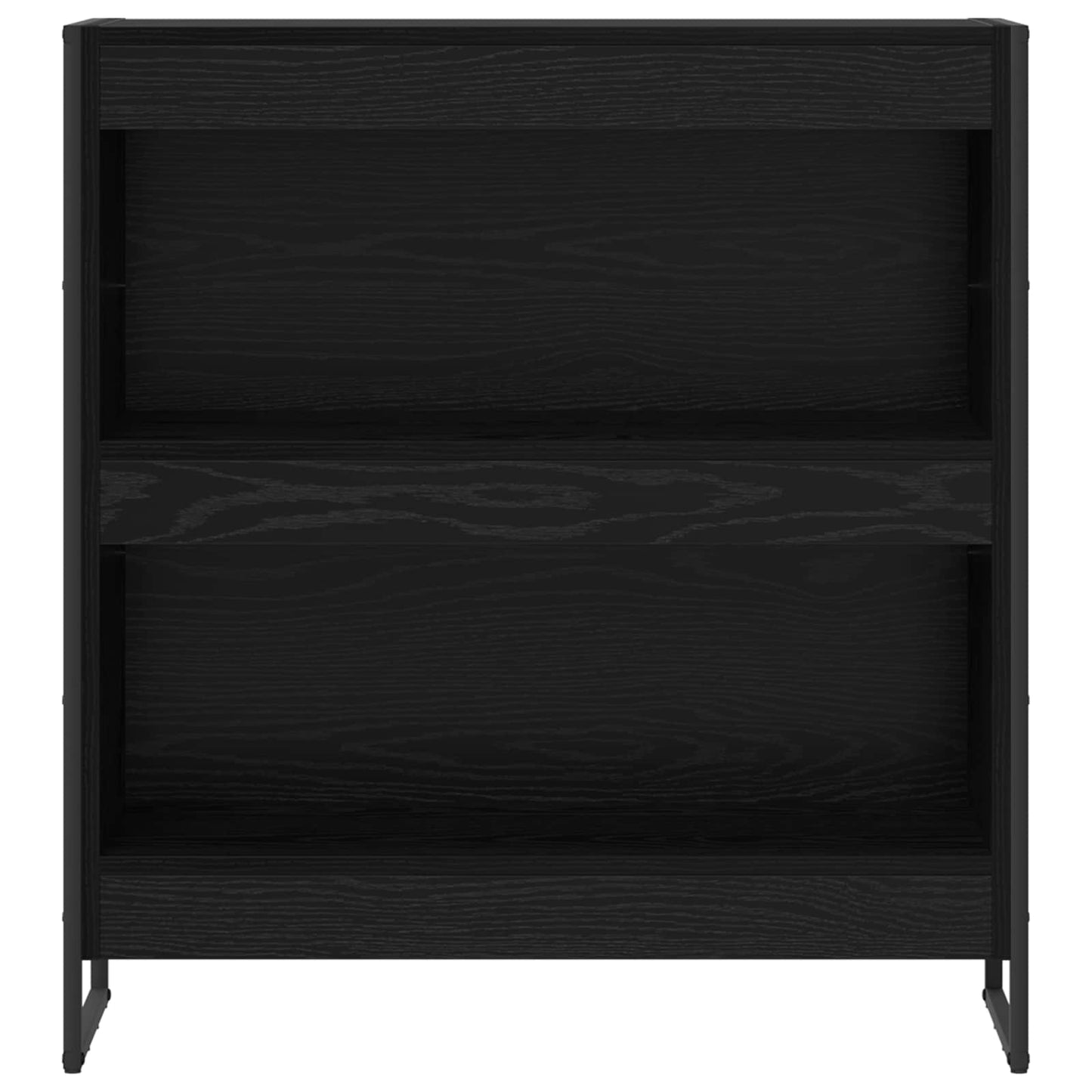 Bokskap Svart Eik 80 x 30 x 86,5 cm Konstruert tre