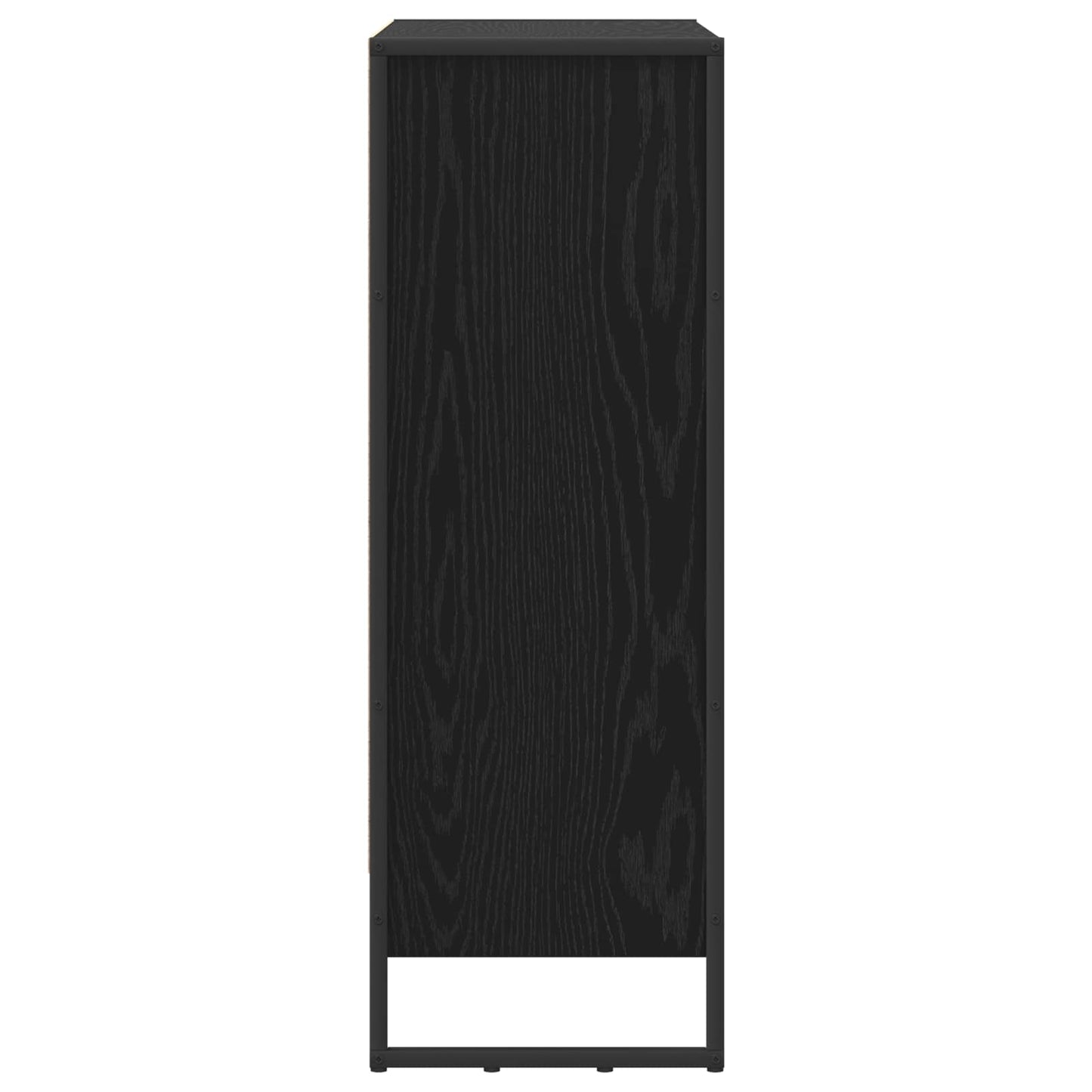 Bokskap Svart Eik 80 x 30 x 86,5 cm Konstruert tre