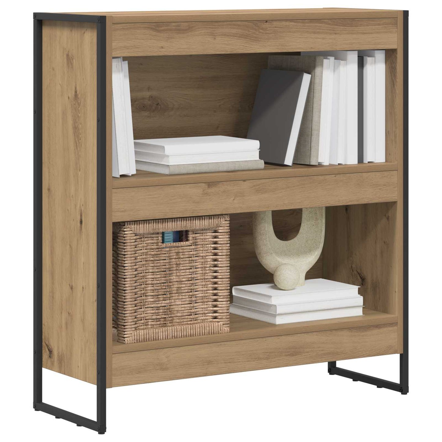 Bokskap Kunstnerisk Eik 80 x 30 x 86,5 cm Konstruert tre