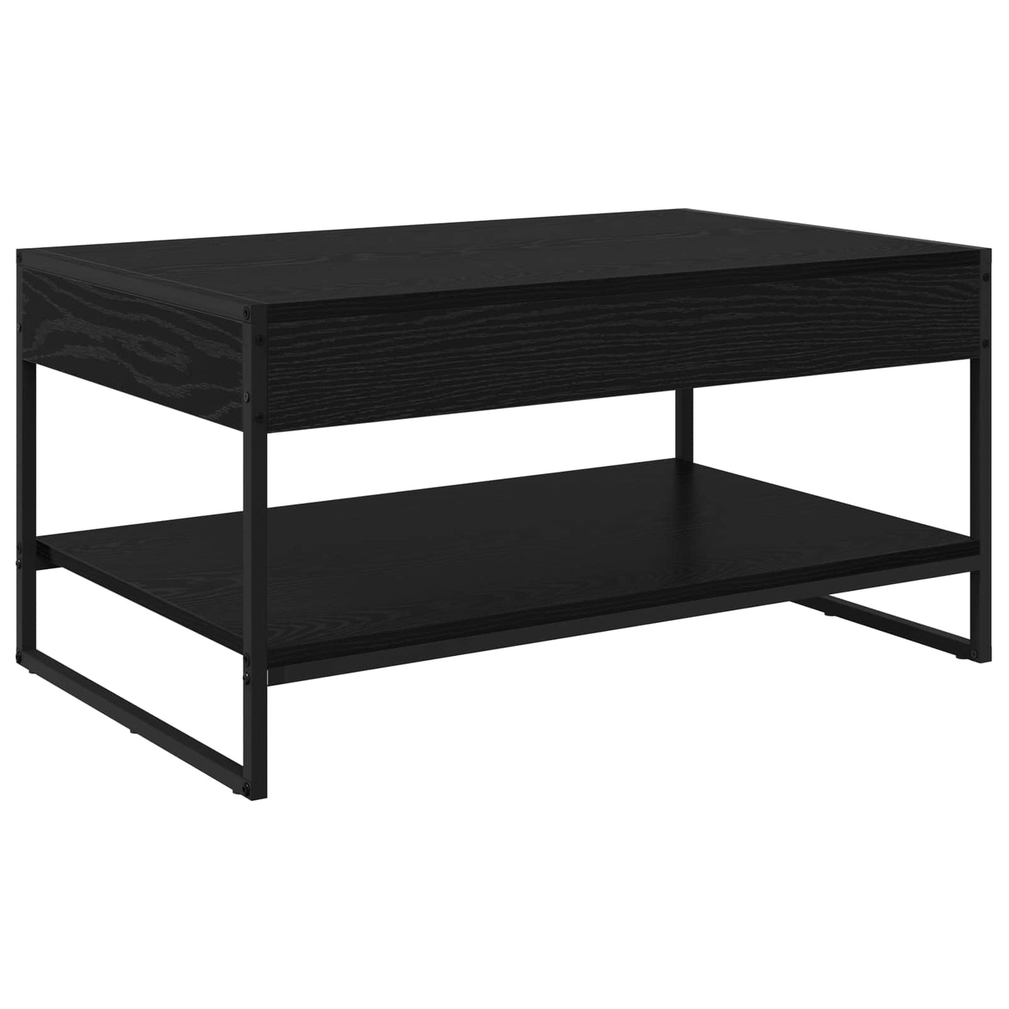 Kaffebord Svart Eik 80 x 50 x 40 cm Konstruert tre