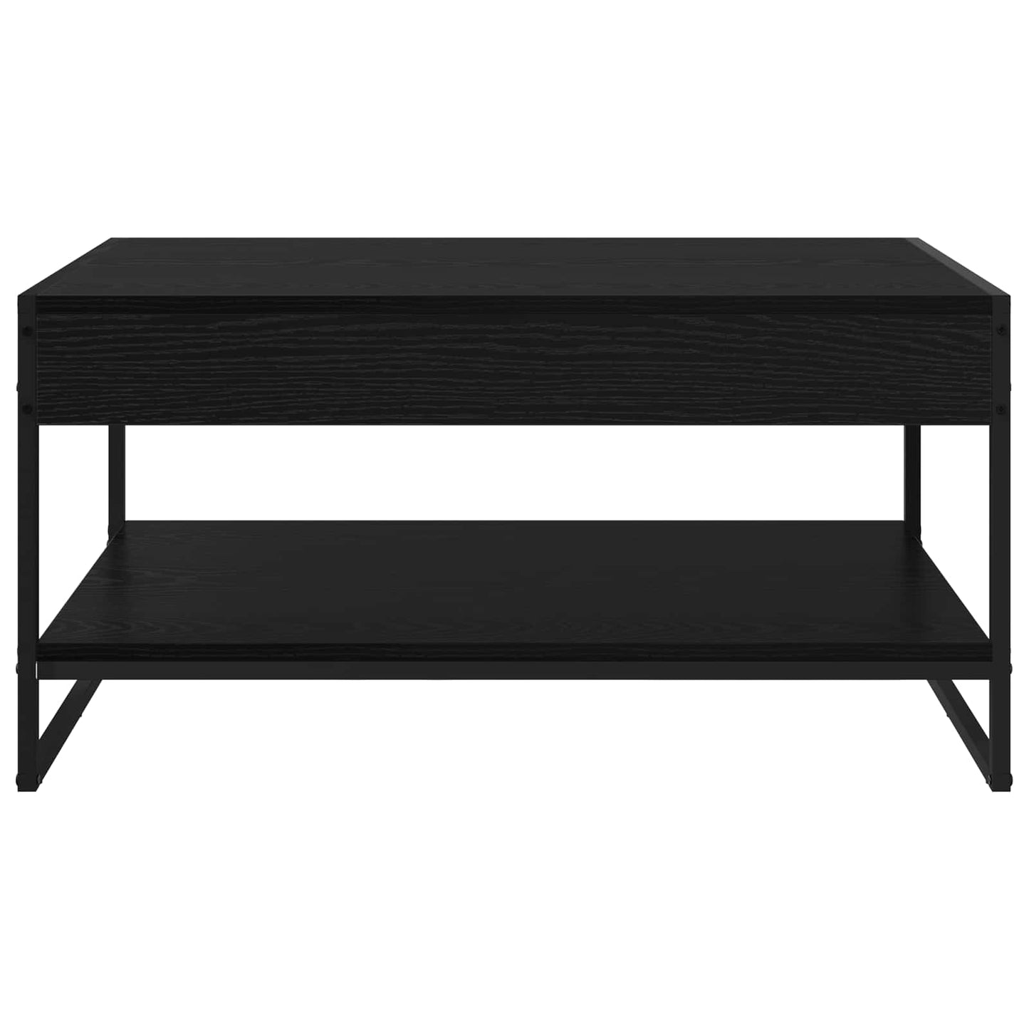 Kaffebord Svart Eik 80 x 50 x 40 cm Konstruert tre