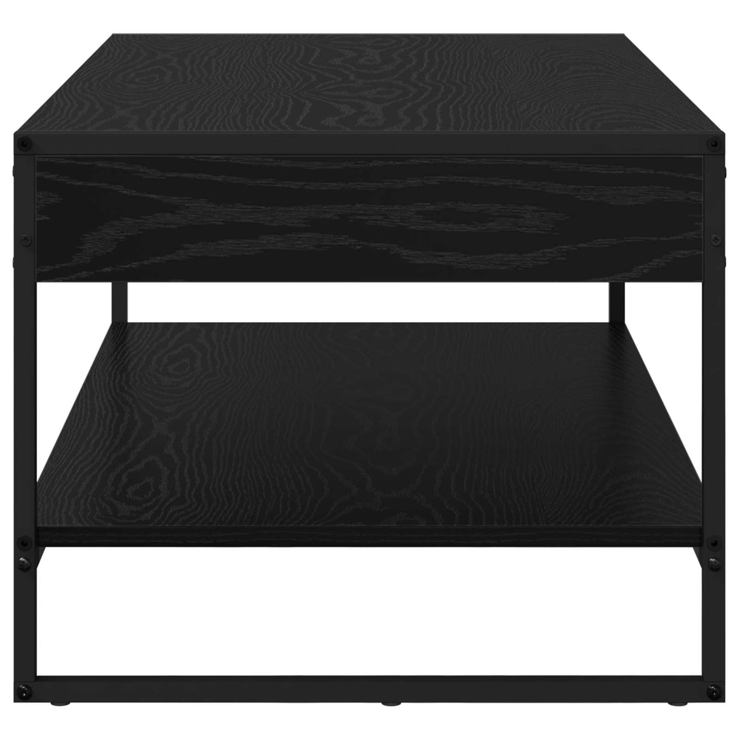 Kaffebord Svart Eik 80 x 50 x 40 cm Konstruert tre