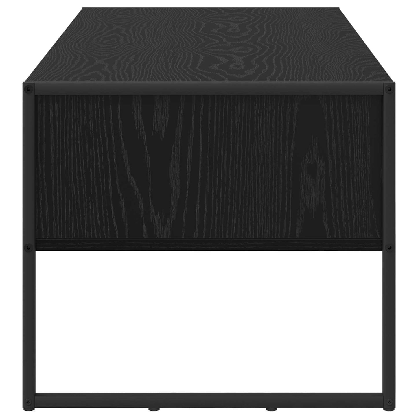 Kaffebord med skuff Svart Eik 100 x 46 x 40 cm Konstruert tre