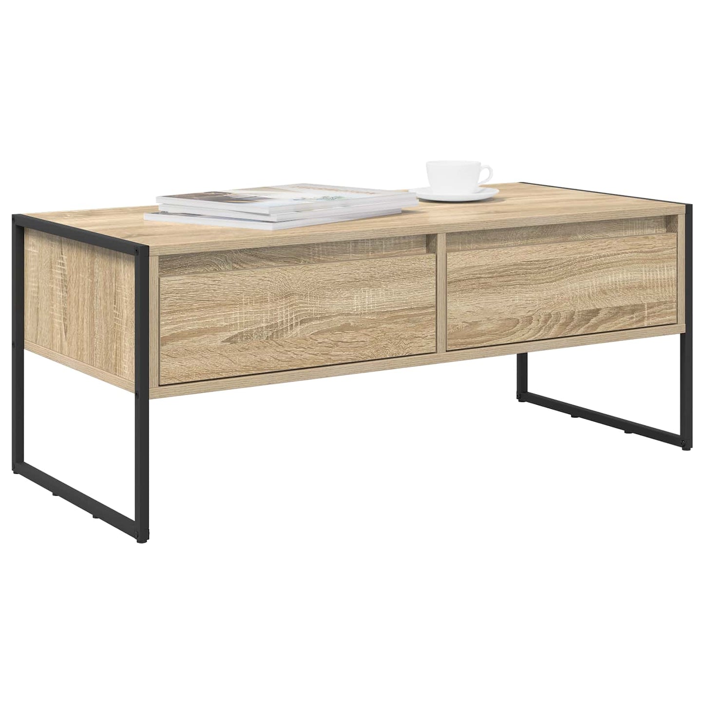 Kaffebord med skuff Sonoma 100 x 46 x 40 cm Konstruert tre