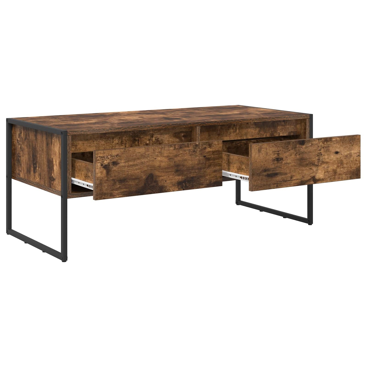 Kaffebord med skuff Røyk Eik 100 x 46 x 40 cm Konstruert tre