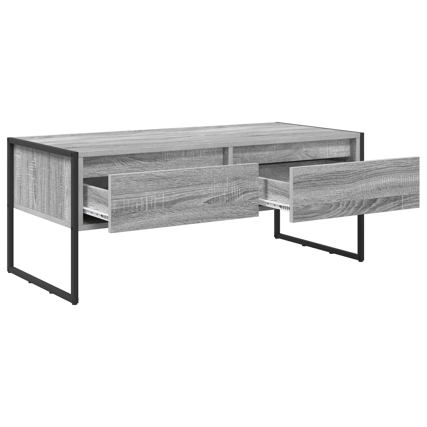 Kaffebord med skuff Grå Sonoma 100 x 46 x 40 cm Konstruert tre