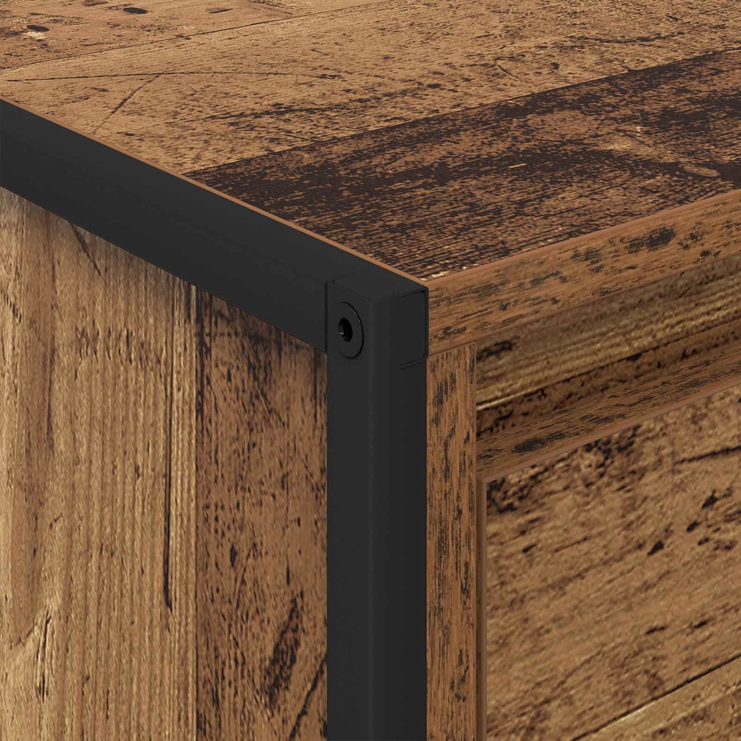 Kaffebord med skuff Gamle tre 100 x 46 x 40 cm Konstruert tre