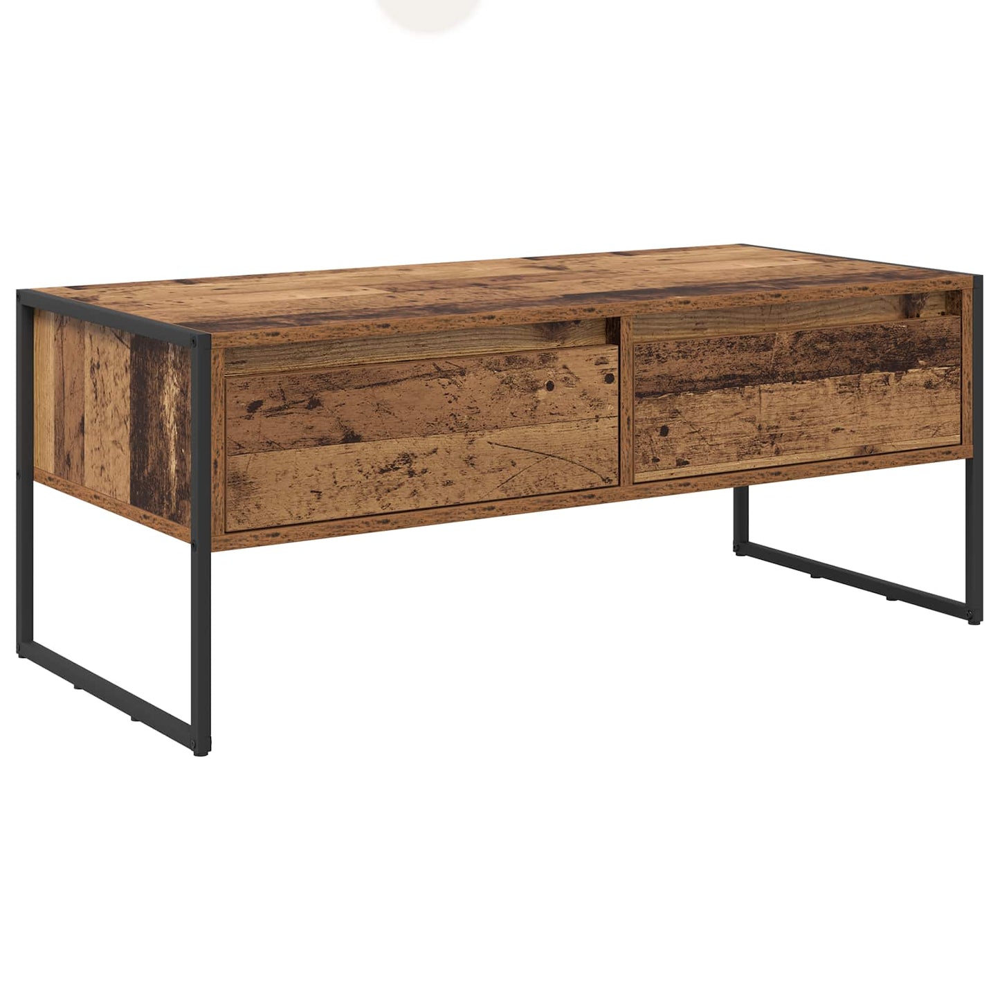 Kaffebord med skuff Gamle tre 100 x 46 x 40 cm Konstruert tre