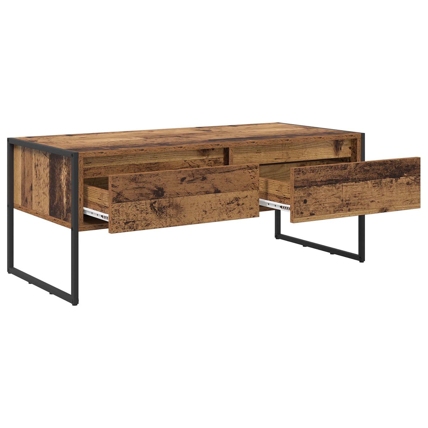 Kaffebord med skuff Gamle tre 100 x 46 x 40 cm Konstruert tre