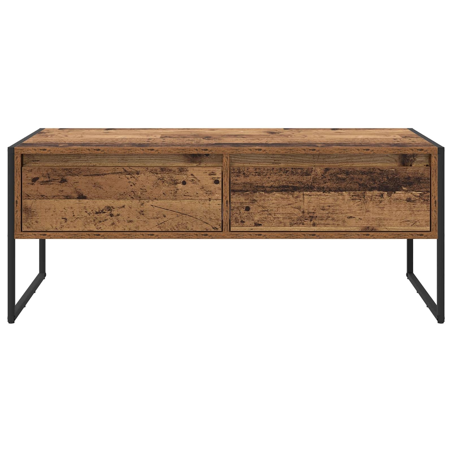 Kaffebord med skuff Gamle tre 100 x 46 x 40 cm Konstruert tre