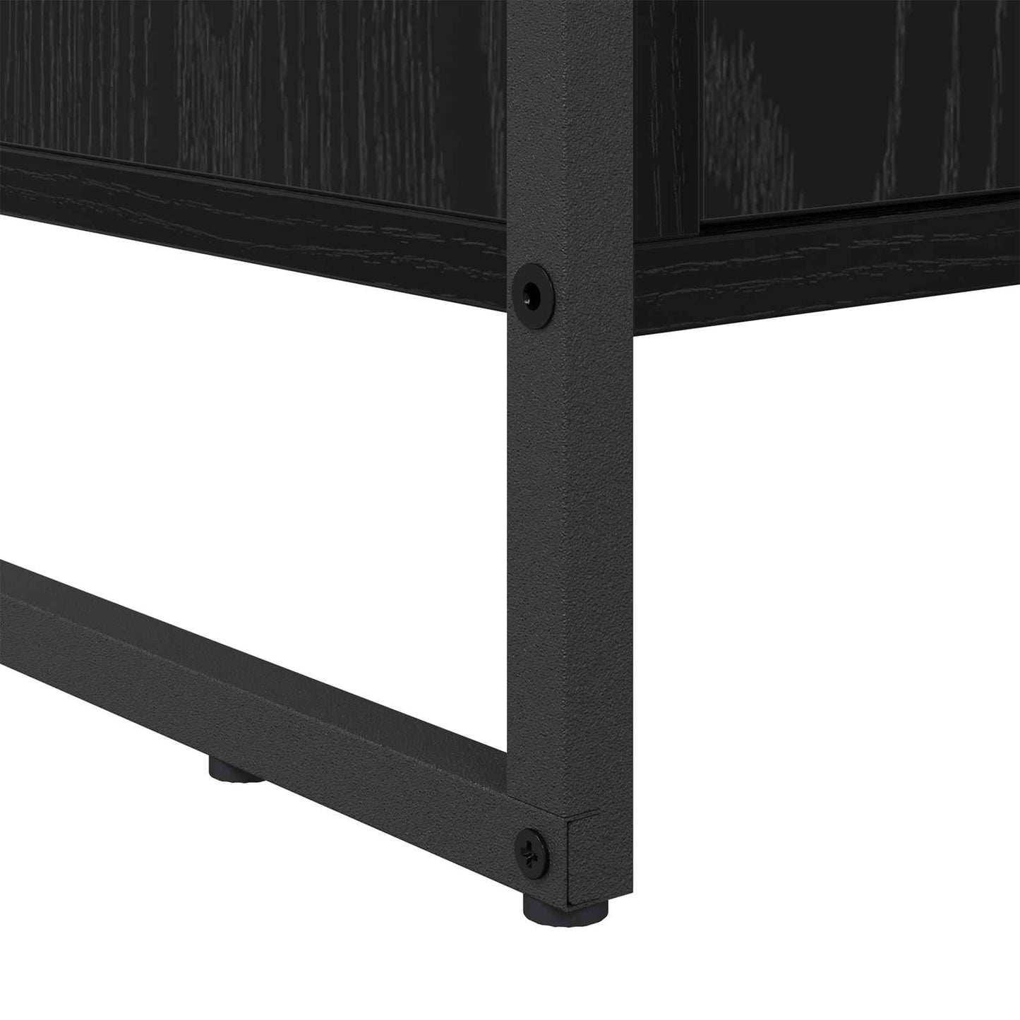 Sko Skap med lagring Svart Eik 79 x 36 x 100 cm Konstruert tre