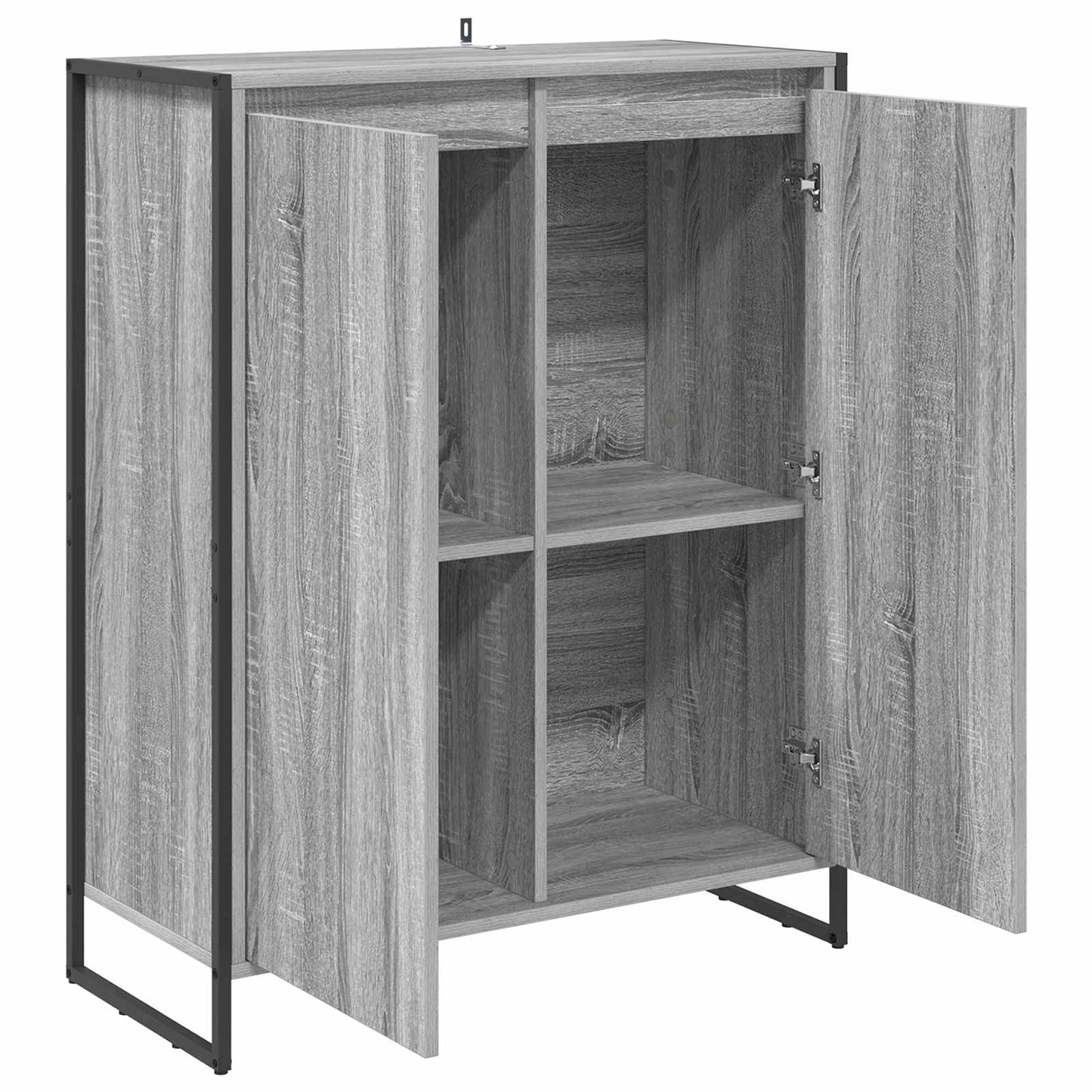 Sko Skap med lagring Grå Sonoma 79 x 36 x 100 cm Konstruert tre