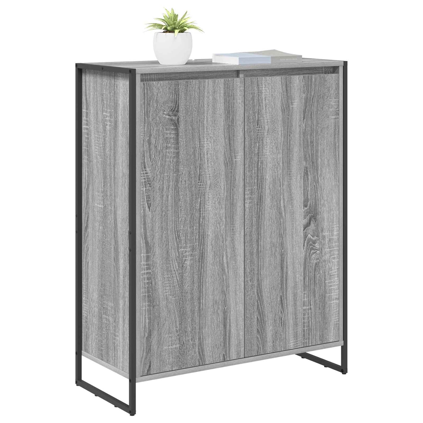 Sko Skap med lagring Grå Sonoma 79 x 36 x 100 cm Konstruert tre