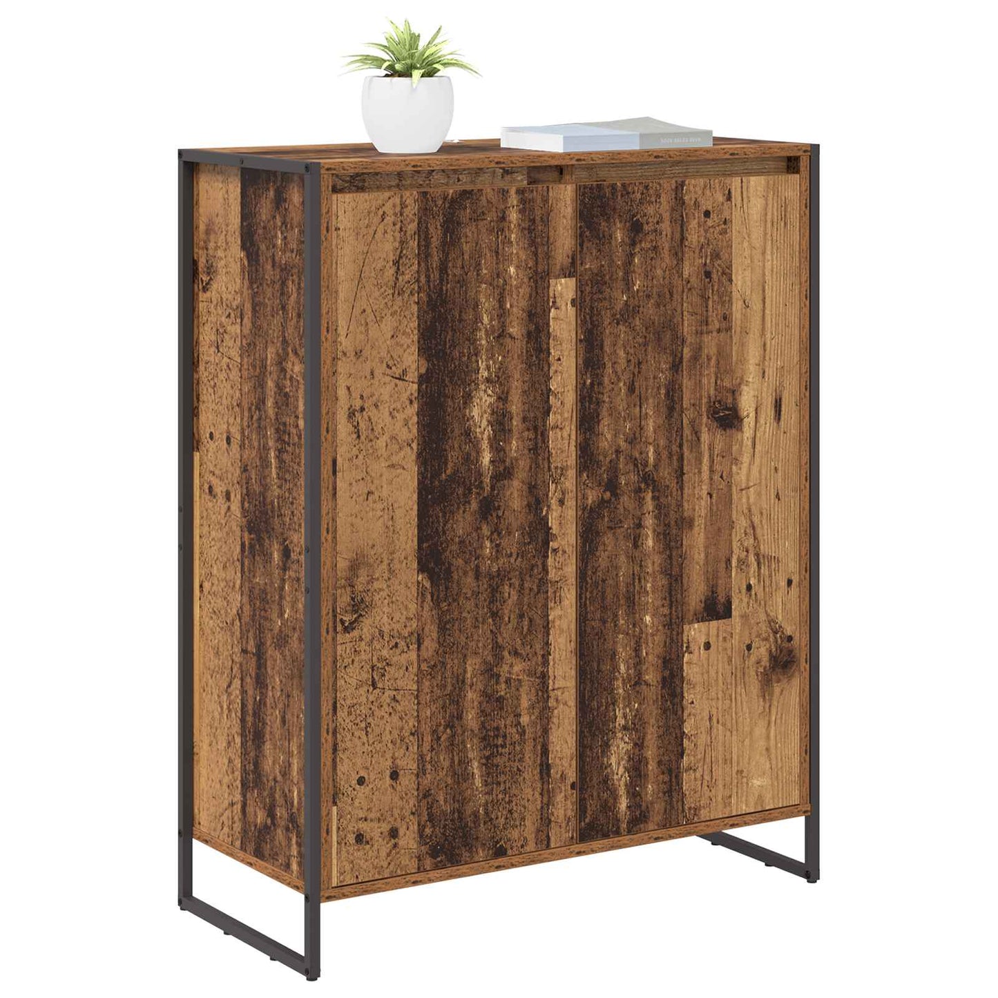 Sko Skap med lagring Gamle tre 79 x 36 x 100 cm Konstruert tre