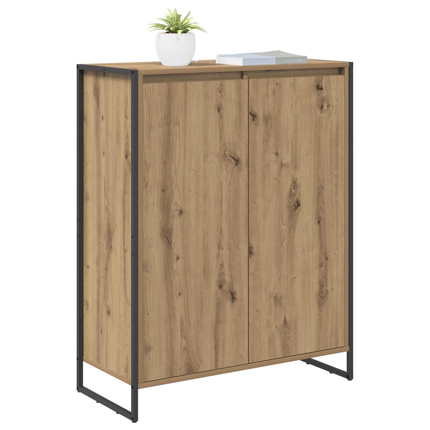Sko Skap Kunstnerisk Eik 79 x 36 x 100 cm Konstruert tre