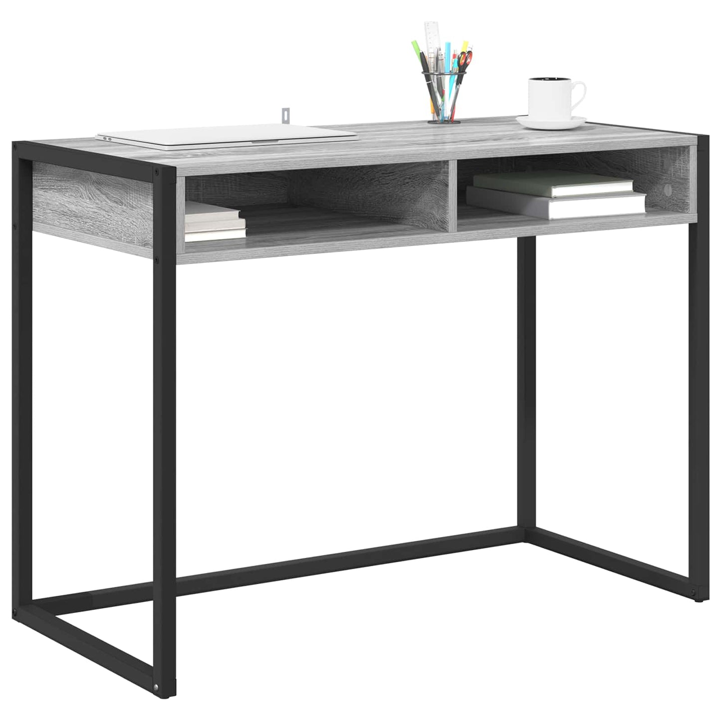 Skrivebord Grå Sonoma 100 x 50 x 75 cm Konstruert tre