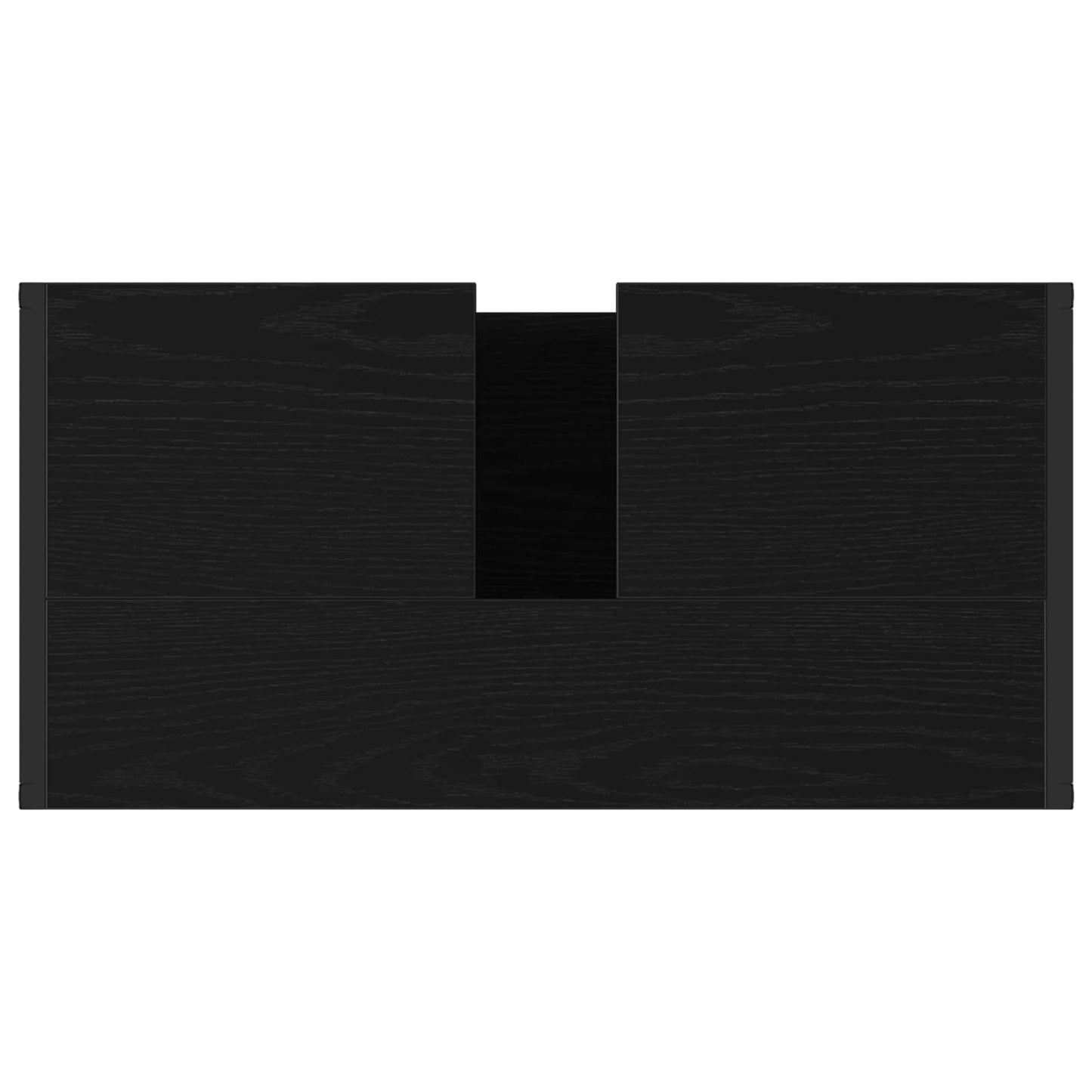 Baderomsskap med dør Svart Eik 60 x 30 x 60 cm Konstruert tre