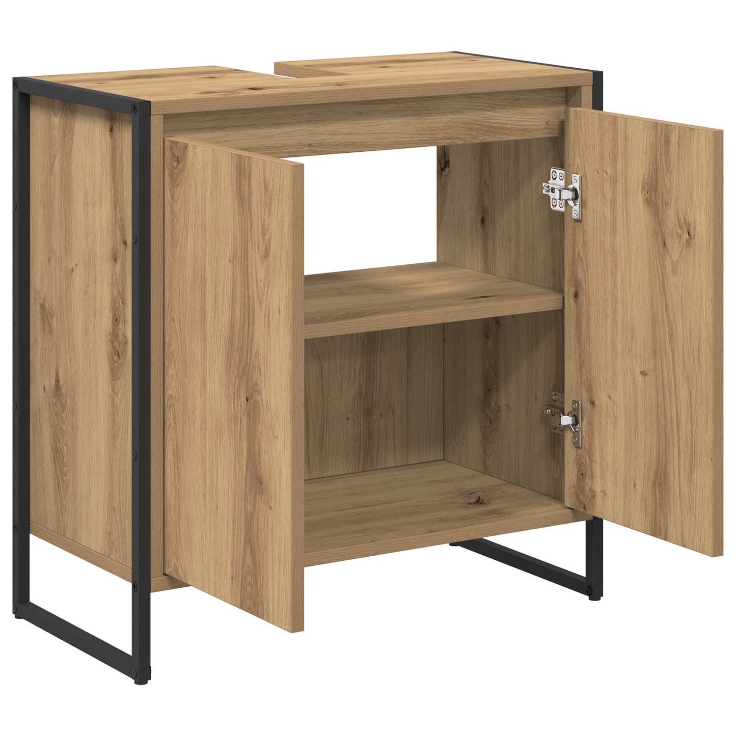 Baderomsskap Kunstnerisk Eik 60 x 30 x 60 cm Konstruert tre