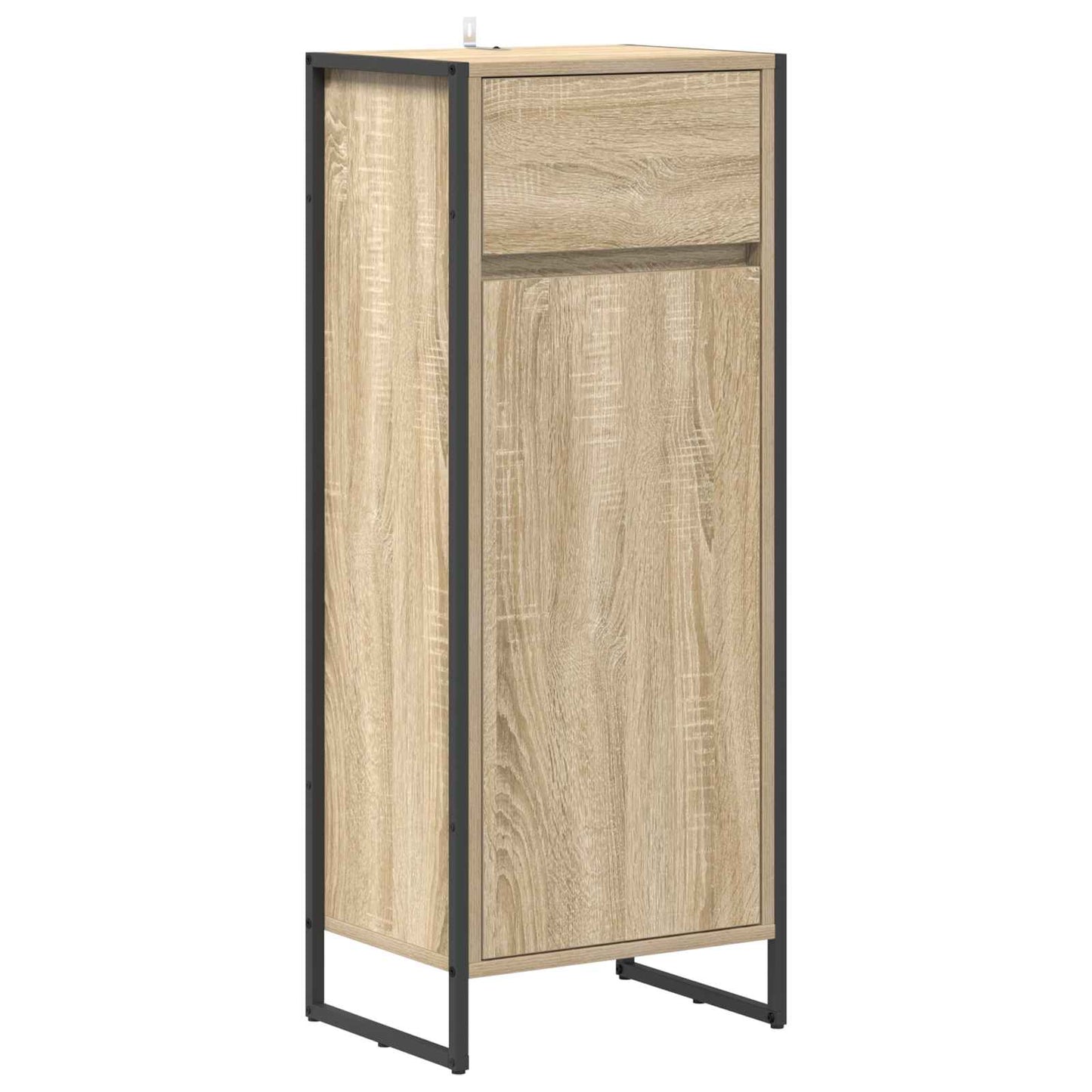 Baderomsskap med skuff Sonoma 40 x 30 x 100 cm Konstruert tre