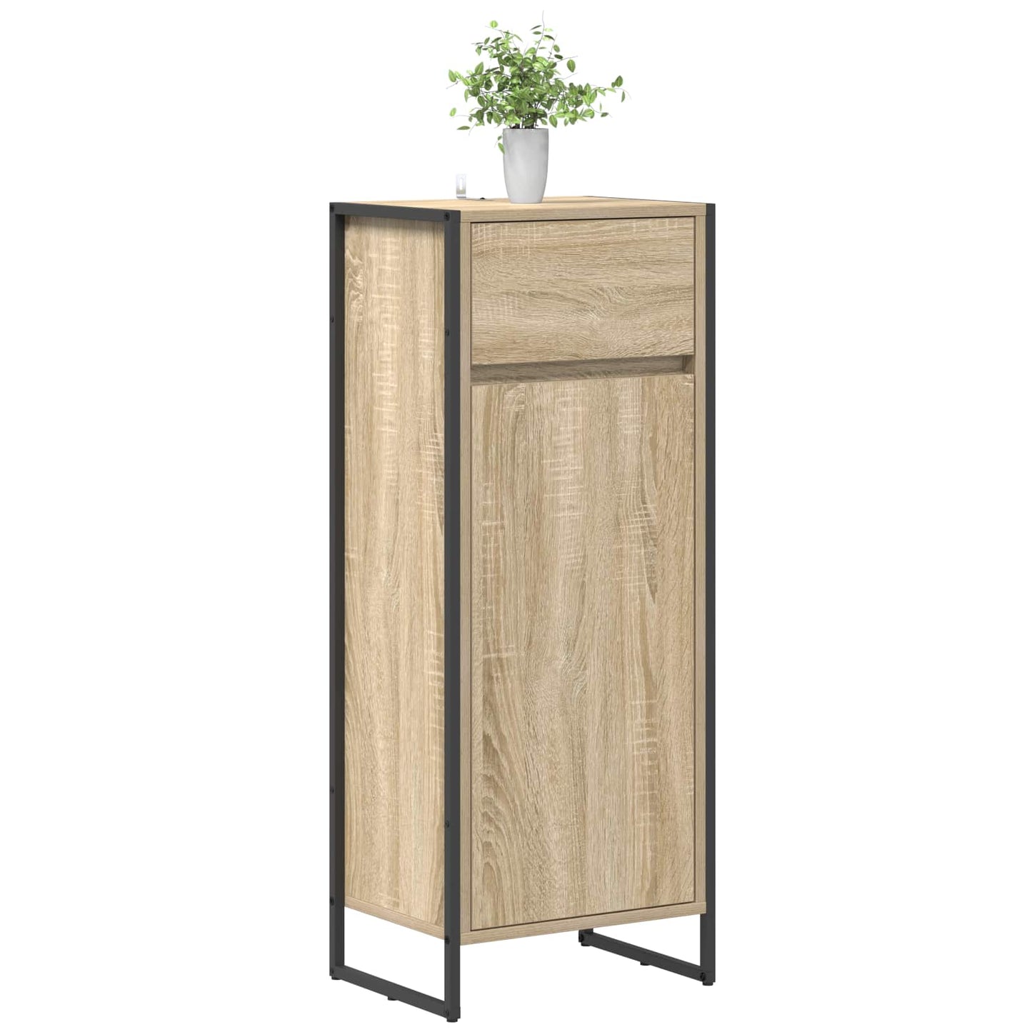 Baderomsskap med skuff Sonoma 40 x 30 x 100 cm Konstruert tre